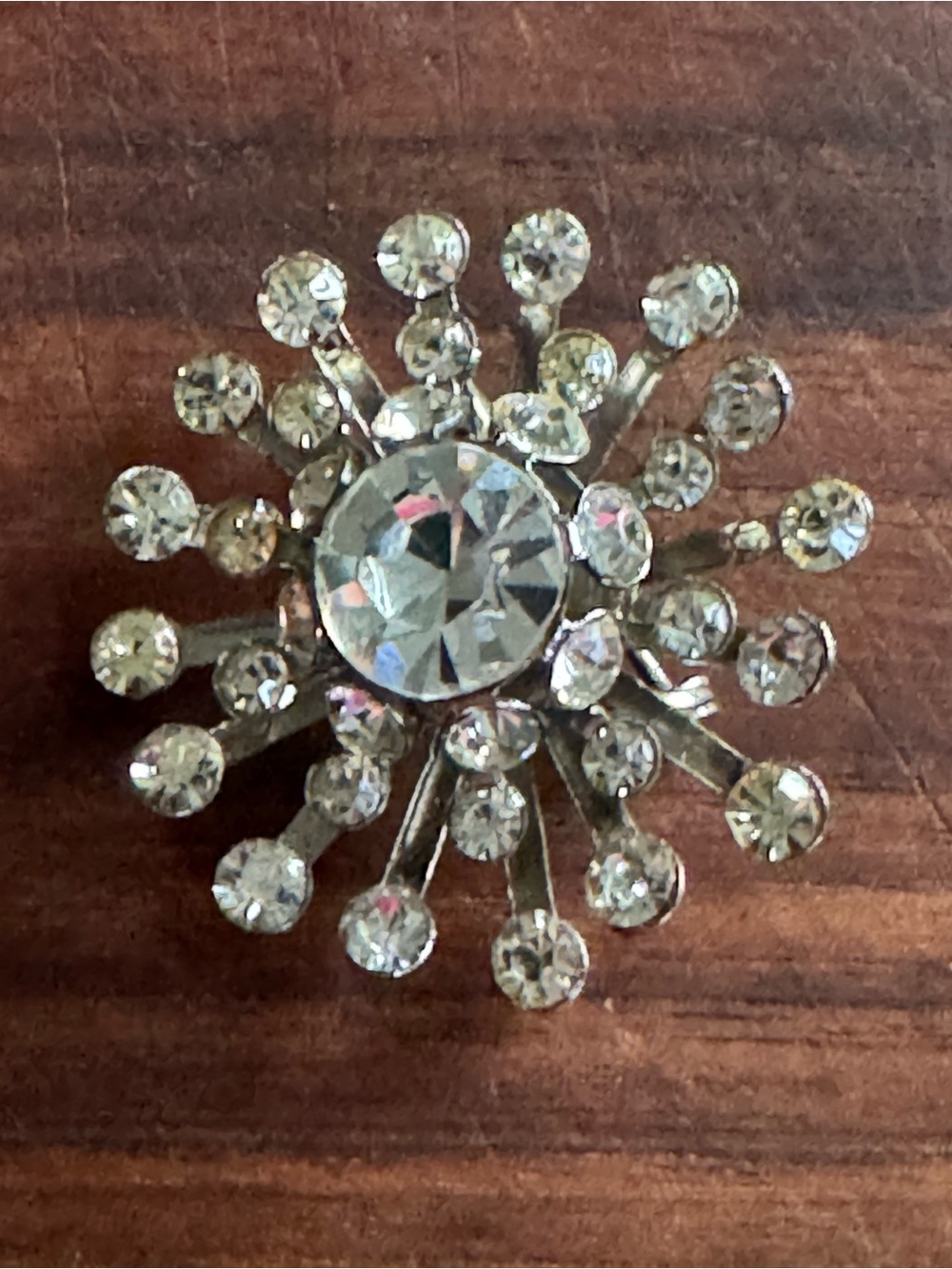 Coro Silver-Tone Clear Rhinestone Brooches - Picture 2 of 7